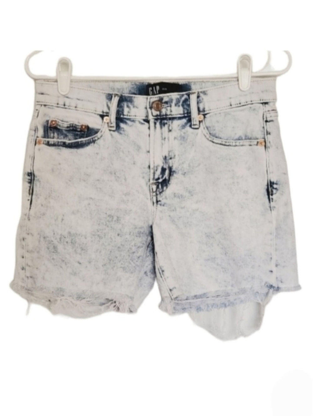 1152 * Gap Denim Acid Wash Shorts 5" Size 0